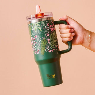 40 oz Lifestyle Flip Straw Tumbler - Jolly SpriNg