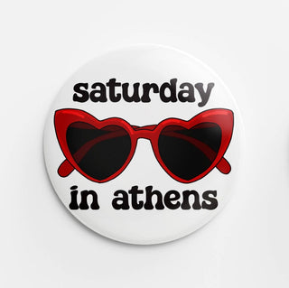 Saturday in Athens Game Day Pinback Button