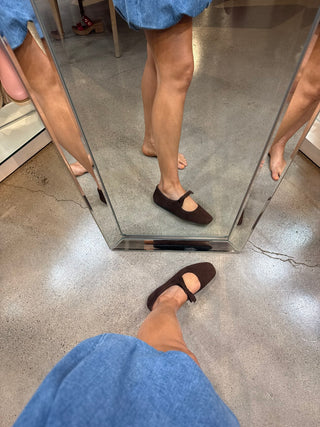 Layover Bow Tie Corkys Mary Jane Flat in Blush