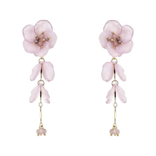 Wildflower Wish Drop Earrings in Lavender