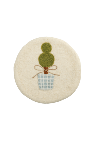 Topiary Felt Wool Trivet