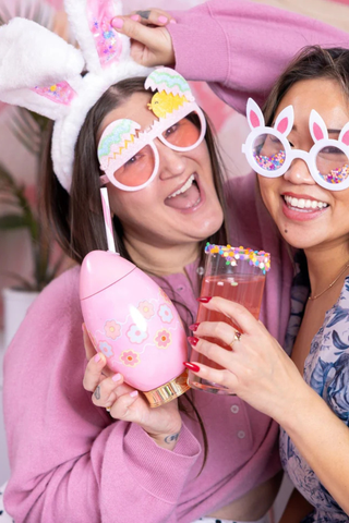 Petal Party Easter Egg Cup With Straw
