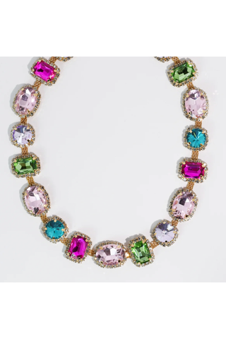 Royal Bloom Gemstone Necklace by Treasure Jewels