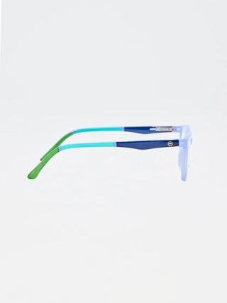 The Ana Marie Blue Color Block Reader Glasses
