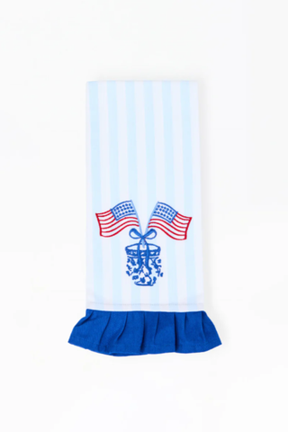 Mary Square American Flag Tea Towel
