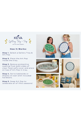 Gallery Art Tray in White