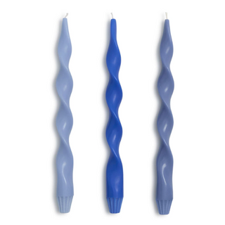Twist & Glow Blue Candle Set