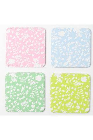 Boots & Floral Coaster Set