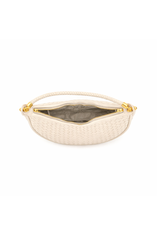The Olivia Cream Woven Shoulder Bag