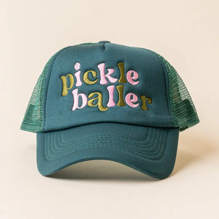 Pickleballer Teal Trucker Hat