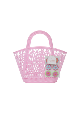 Petal Party Silicone Basket With Floral Charms