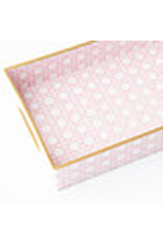Vanity Tray Pink Cane