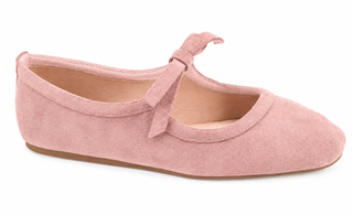 Layover Bow Tie Corkys Mary Jane Flat in Blush