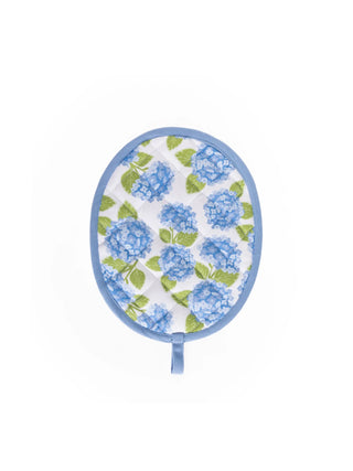 Hydrangea Printed Pot Holder by Mary Square
