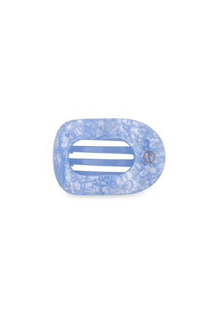 Teleties Blue Lagoon Medium Flat Round Hair Clip Tt-fcm01-233