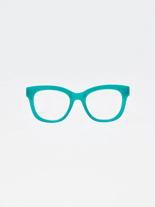 The Caroline Teal Tortoise Reader Glasses