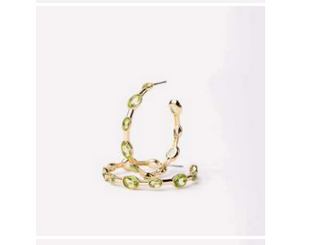 The Allie Earrings in Lime by Michelle McDowell