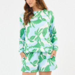 The Annie in The Shade Light Blue Pajama Short Set by Mary Square