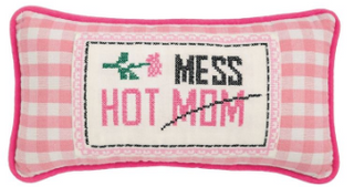 Hot Mess Needlepoint Pillow 41601193h