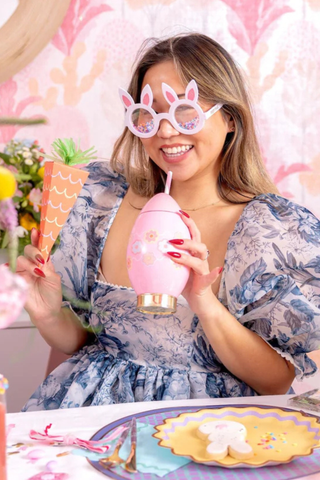 Petal Party Easter Egg Cup With Straw