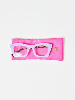 The Jenn Blue Tortoise Reader Glasses