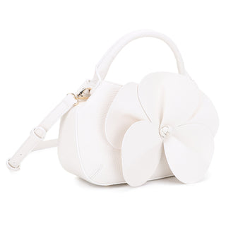 The Camellia Bloom Crossbody in Ivory