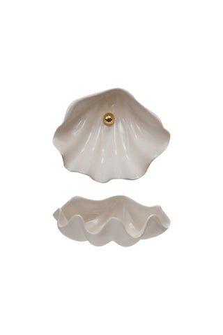 Pearl Tide Clam Shell Trinket Dish