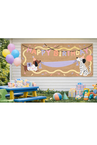 Kids Happy Birthday Paint-By-Number Banner Kit