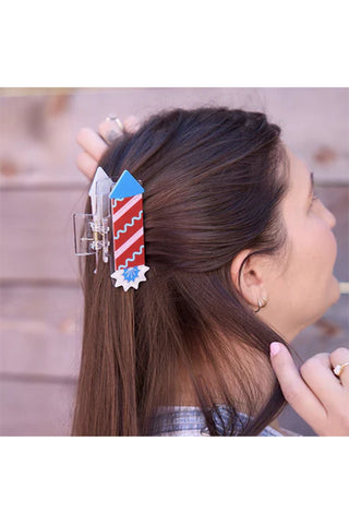 Firework Hair Claw Clip