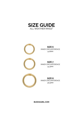 BudhaGirl Rings - Aura All Weather Gold Rings (Set Of 3)