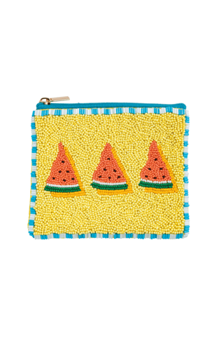 Hand Beaded Watermelon Fruit Pouch