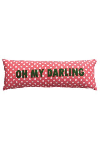Oh My Darling Polka Dot Lumbar Pillow