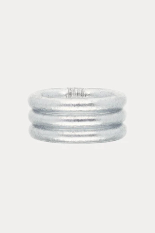 Budhagirl Rings - Aura All Weather Silver Rings (set Of 3)