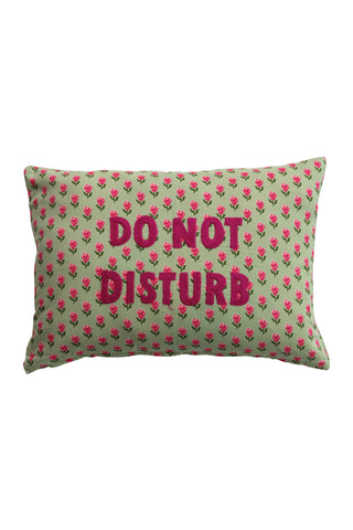 Do Not Disturb Floral Lumbar Pillow
