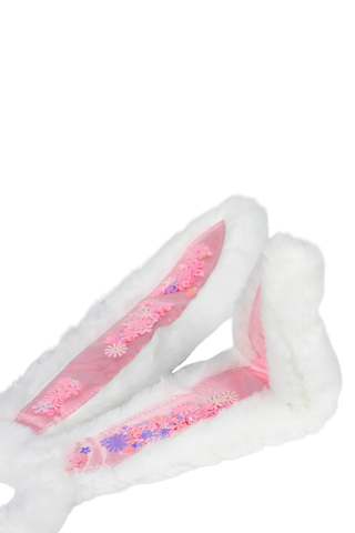 Plush Confetti Bunny Ear Headband