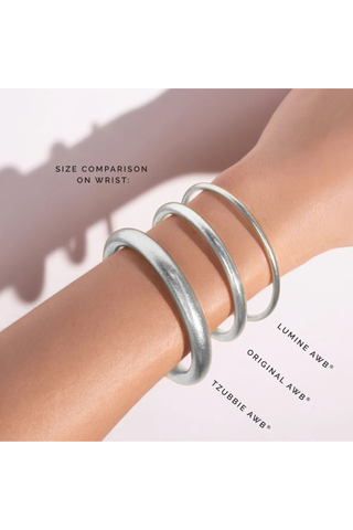 Budhagirl Bangles - Aura Lumine Silver All Weather Bangles