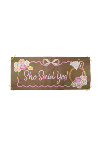She Said, Yes! Paint-By-Number Banner Kit