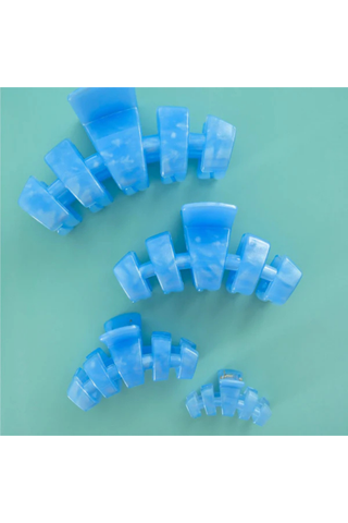 Teleties Classic Blue Lagoon Medium Hair Claw Clip