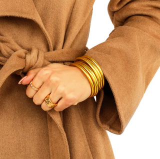 Gold All Weather Bangles by BuDhaGirl