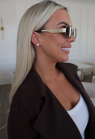 *PRE-ORDER* - Gold Diamond Studs by ChanSuttPearls