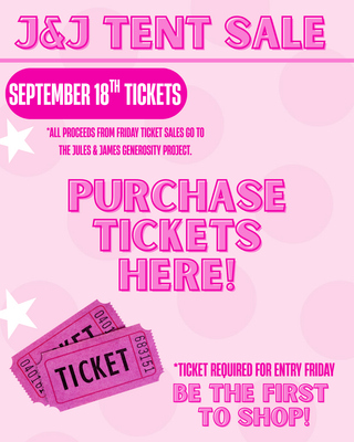 2026 Tent Sale Friday Night VIP Ticket — In-Person Event, Carrollton GA 9/18/26