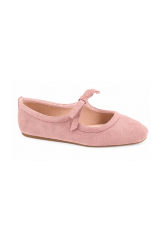 Layover Bow Tie Corkys Mary Jane Ballet Flat in Blush
