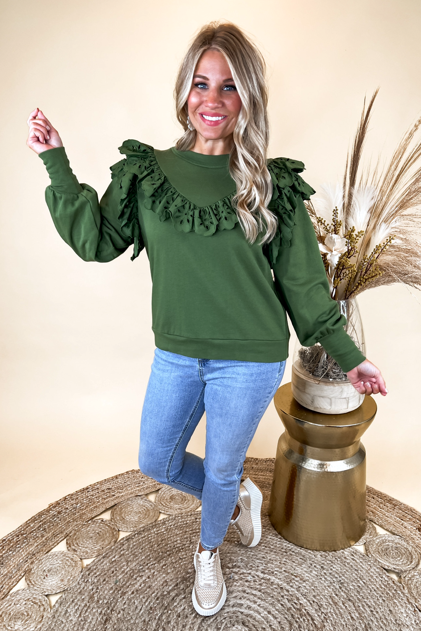 The Ollie Top in Moss by Crosby