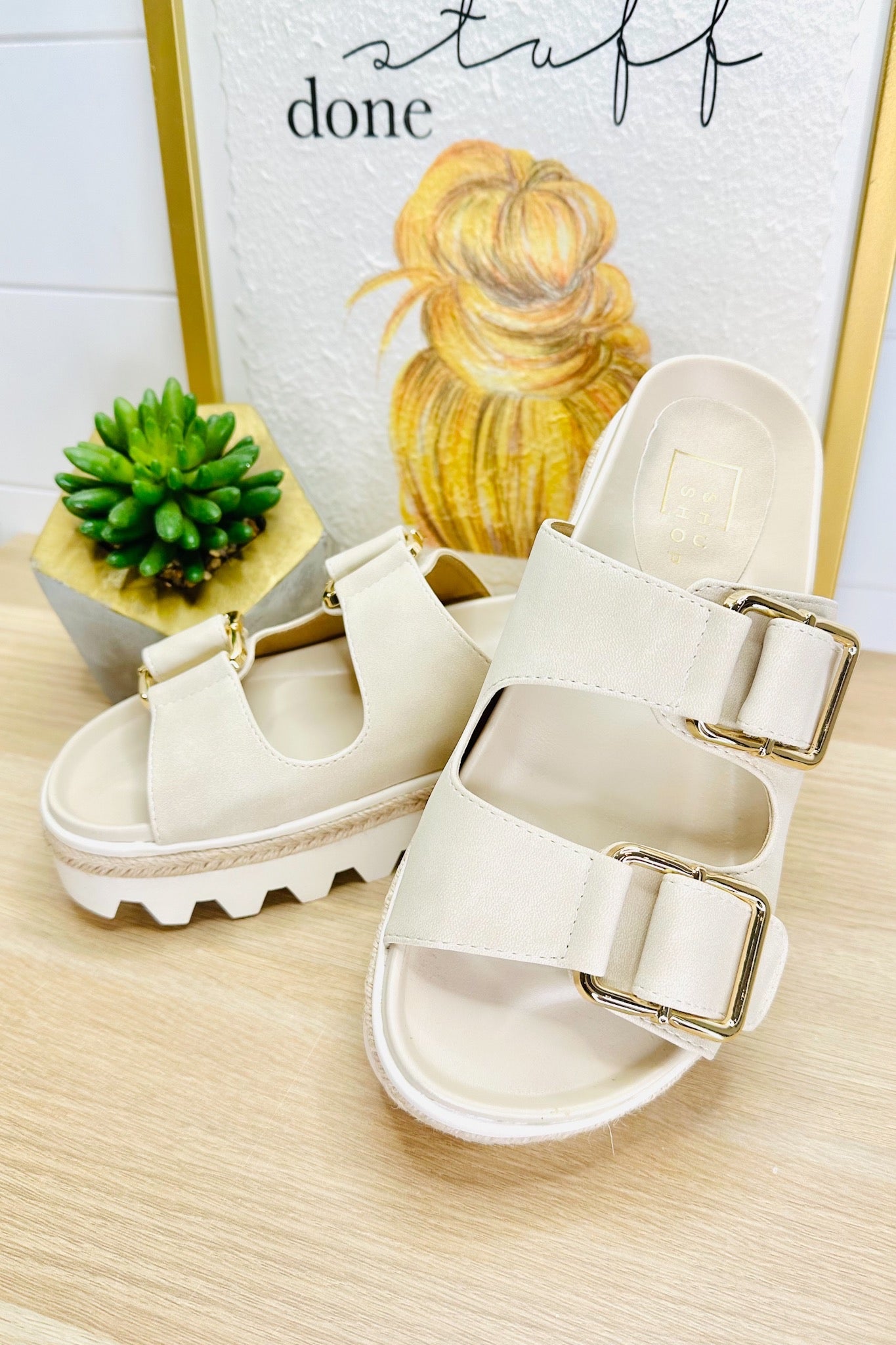 Xyla Platform Sandals by Shu Shop
