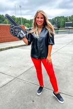 Load image into Gallery viewer, Girl Boss Leather Top in Black