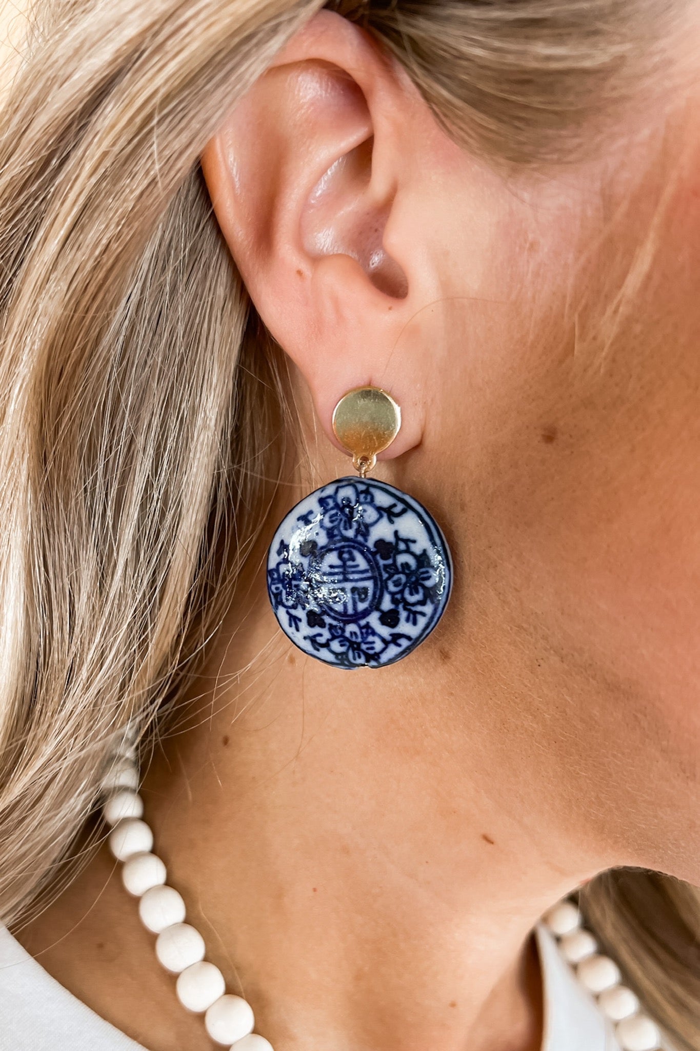 The Angel Earrings by The Beaded Oyster Co