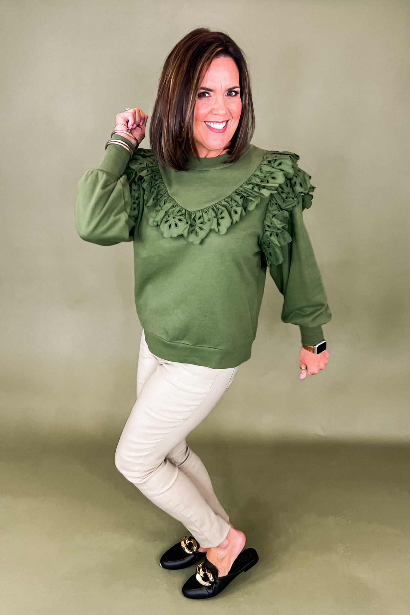 The Ollie Top in Moss by Crosby