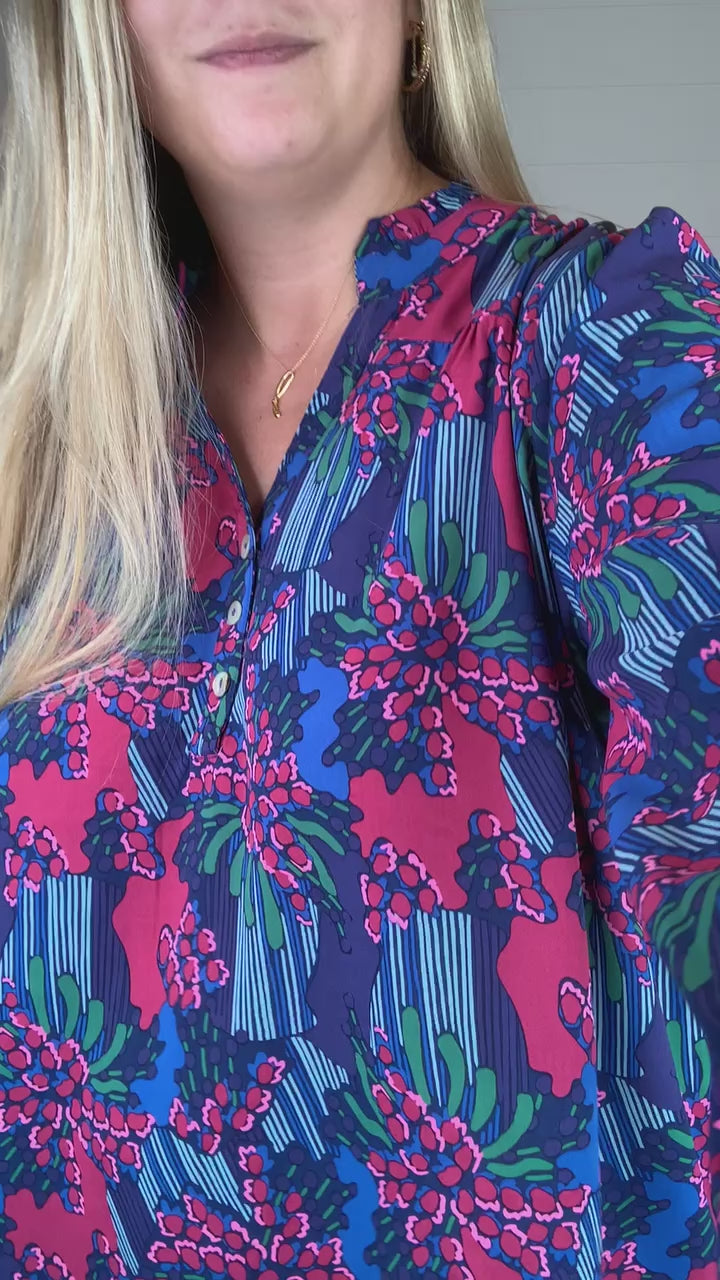 The Gianna Centerpiece Button Down Top by Michelle McDowell