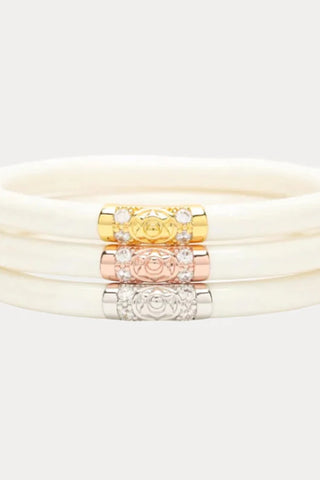 BuDhaGirl Bangles- Three Kings - Ivory