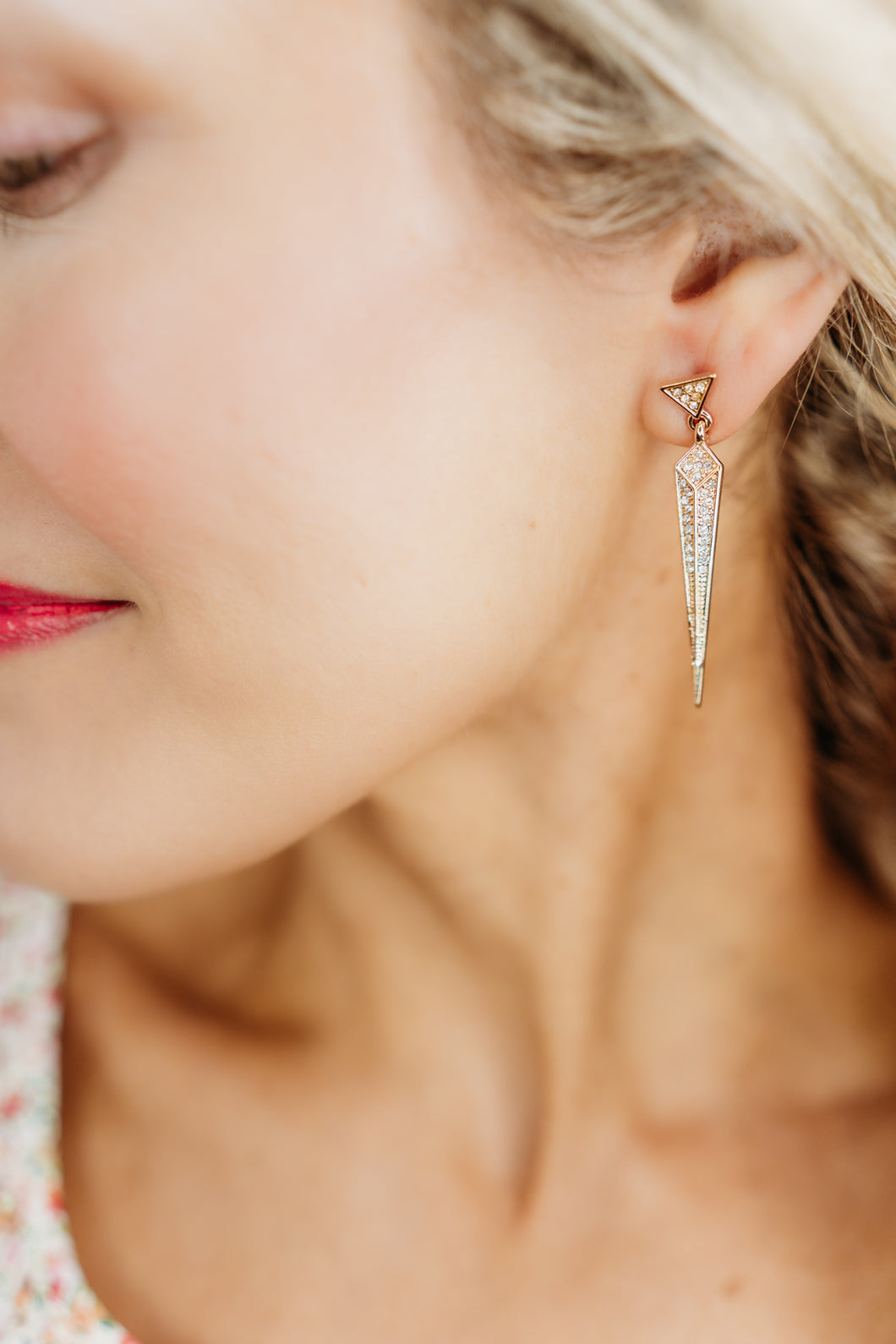 CZ Dangle Earring